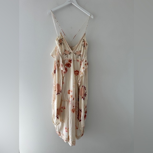 FREE PEOPLE Audrey Embroidered Maxi Dress in Ivory XS - Picture 10 of 16